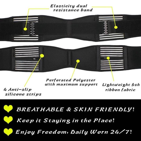 SI Joint Hip Sacroiliac Belt for Women and Men- Lower Back Support Brace - Pelvic Support Belt - Trochanter Belt - Sciatica Pelvis Lumbar Hip Pain...