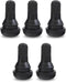 5 PCS Snap-in Tire Valve, TR412 Short Valve Stem, for Tubeless 0.45 Inches Rim Holes on Standard Vehicle Tires (Black)...