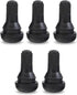 5 PCS Snap-in Tire Valve, TR412 Short Valve Stem, for Tubeless 0.45 Inches Rim Holes on Standard Vehicle Tires (Black)...