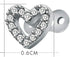 2Pcs 14G Cubic Zirconia Dermal Anchor Tops and Base Surgical Steel Dainty Crystal Microdermals Body Piercings Studs Punk Personalized Jewelry Gift...