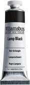 Williamsburg Artist Oil Colors by GOLDEN, Lamp Black, 37 ml tube, Professional Oil Paint, Opaque...