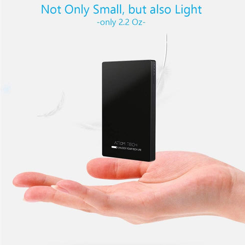Dual USB Output Super Slim Power Bank Ultra Thin, 3000mAh Portable Charger Mini External Phone Battery Pack Small Dual Outlet, Emergency Phone Pow...