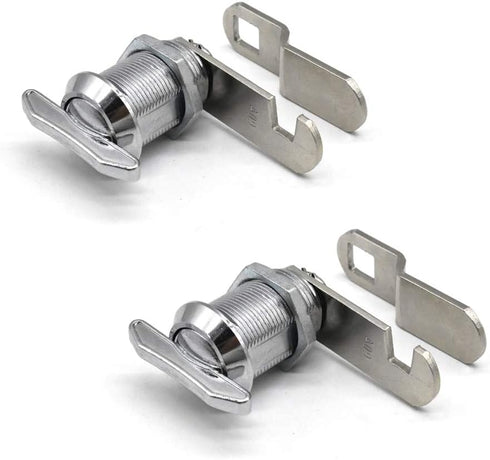 2Pcs Thumb Operated Cam Lock 7/8" Non-Locking Compartment Lock for RV, Camper, Vehicles, Storage...
