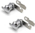 2Pcs Thumb Operated Cam Lock 7/8" Non-Locking Compartment Lock for RV, Camper, Vehicles, Storage...