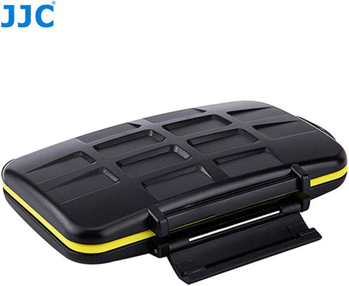 JJC MC-XQD6 Ruggard XQD Card Case, Shockproof XQD Case, Water-Resistant XQD Case Case, Rubber Sealed Ergonomic Locking Easy Carrying Memory Card C...