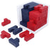 Wooden Brain Teaser Puzzle Cube Wooden Puzzles T-shaped Jigsaw Logic Puzzle Educational Toy for Kids and Adults by AHYUAN (Red and Black)...