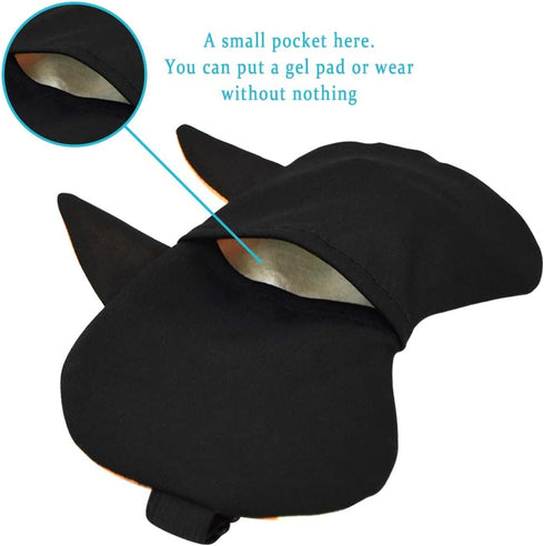 HYCLES Sleep Mask for Kids Sleeping Eye Cover Cute Cartoon Animal Funny 3 Pcs Blindfold Eyeshade for Men Women Plane Travel Game Nap Night Sleepin...