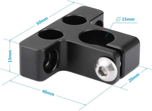 CAMVATE 15mm Single Rod Clamp with 1/4"-20 Unthreaded Mounting Points - 2318...
