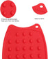 Multipurpose Silicone Iron Rest Pad for Ironing Board Hot Resistant Mat,Silicone Heat Resistant Iron Rest Pad (Red)...