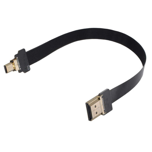 xiwai CYFPV HDMI Male to Micro HDMI Male Extension FPC Flat Cable 1080P for FPV HDTV Multicopter Aerial Photography (0.8m)...