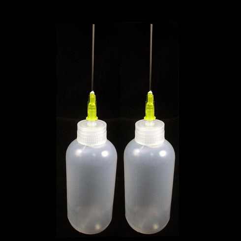 2 Needle Tip Bottle Liquid Flux Dispenser Oil Solvent Applicator Dropper 0.7 Oz...