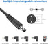 12V Car Charger with 5V Daul USB Ports and 5 Connectors for Radar Detector, LED Light Strip, Portable Air Pump, DVD Player, Monitor, Speaker, Brea...