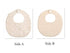 GZMM Baby Bib For Girls,Reversible Waterproof Handmade Natural Cotton Baby Drool Bib 0-12 months 2 Pack (off-white color, 0-12 months)...