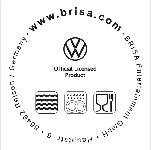 BRISA VW Collection - Volkswagen Large Ceramic Coffee-Tea-Cappuccino Mug Cup in T2 Bus Campervan Design (370 ml/12.5 fl oz) (Blue)...