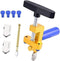 Canitu 2 in 1 Manual Tile Glass Cutter Tool Kit with 3-15 mm Tungsten Steel Blades Breaking Pliers Manual Glass Tile Cutter Hand Tool for Home DIY...