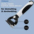 Penguin Dematting Comb for Dogs, Double Sided Shedding and Dematting Undercoat Cat Deshedding Brush with 17+9 Teeth, Cute Cat Matted Fur Remover A...