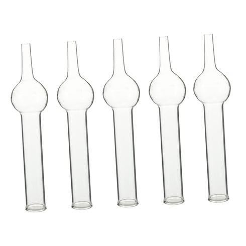 5pcs Chemical Experiment Equipment Chemistry Air Drying Tube Science Tubes Empty Refillable Tubes Small Test Tube Straight Drying Tube Single Ball...