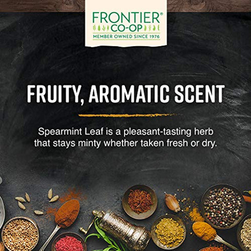 Frontier Co-op Organic Cut and Sifted Spearmint Leaf 1.48oz...