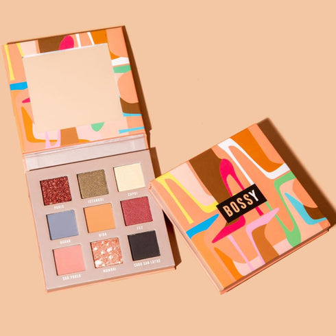 Style Meets Substance Eyeshadow Palette, Vegan Eye Makeup Kit, Beauty Gift Set for Women, Cruelty Free, Includes 9 Long Lasting Colors - Matte, Gl...