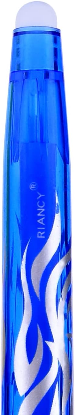 Erasable Gel Pens Blue Pen 0.7mm Fine Point, Pack of (4 Blue Pen+ 8 refills) Blue Ink Erasable Pens for smooth writing office pens back to school ...