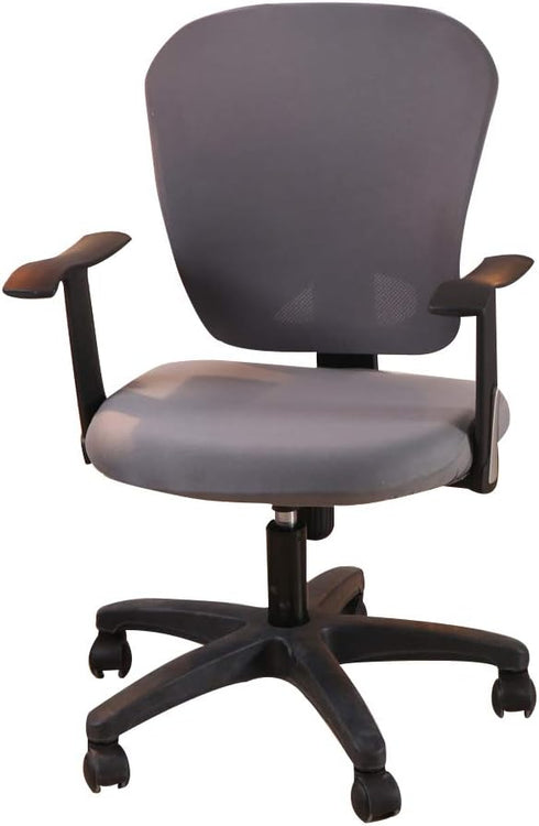 Jinzio Computer Office Chair Cover - Split Protective & Stretchable Cloth Polyester Universal Desk Task Chair Chair Covers Stretch Rotating Chair ...