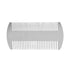 1Pc Silver Dual Action Stainless Steel Credit Card Size Comb Pocket Comb Anti-Static Hair Comb Beard Mustache Comb For Man Beauty and Personal Car...