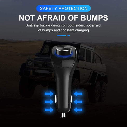 NECESPOW Bluetooth 5.0 FM Transmitter for Car, Dual USB Charger with 3.5MM AUX Cable, Handsfree Call MP3 Music Player...