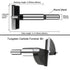 2-3/8 Inch Carbide Forstner Drill Bit, Carbide Tipped Forstner Bit for Hard Wood, Wood Drilling Bit Woodworking Hinge Cutter Tool Kits for Wood Pl...