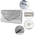 Queena Womens Shiny Glitter Evening Clutch Envelope Handbag Chain Purse for Wedding Party Prom Gift for Mom Wife Girlfriend...