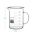 stonylab Glass Beaker with Handle, Borosilicate Glass Graduated Low Form Griffin Beaker with Handle and Pouring Spout, 500 ml...