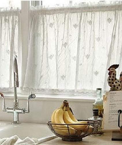 Heritage Lace Bee Valance with Trim, 45 by 15", Ecru,7165E-4515HT...