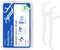 Clear Aligner & Retainer Removal Tool, Removable Braces Pull Tool, 2-in-1 Combo Tool for Invisible Braces, Floss Pick & Aligner Puller Combined fo...