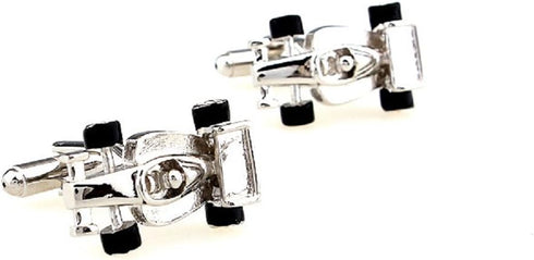 Race Car Auto Racing Indy F1 Formula One Pair Cufflinks in a Presentation Gift Box & Polishing Cloth...
