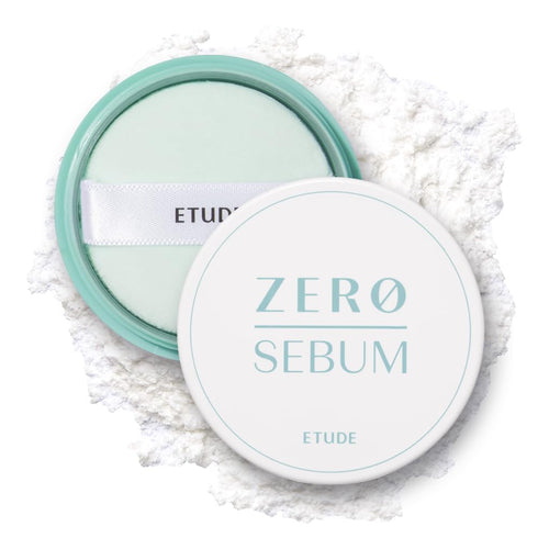 ETUDE Zero Sebum Drying Powder 4g New (23AD) | Korean Lightweight Oil Control No Sebum Loose Face Translucent Powder with 80% Mineral | Long Lasti...