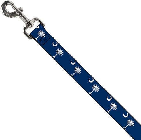 Buckle-Down Dog Leash South Carolina Flags 6 Feet Long 0.5 Inch Wide...