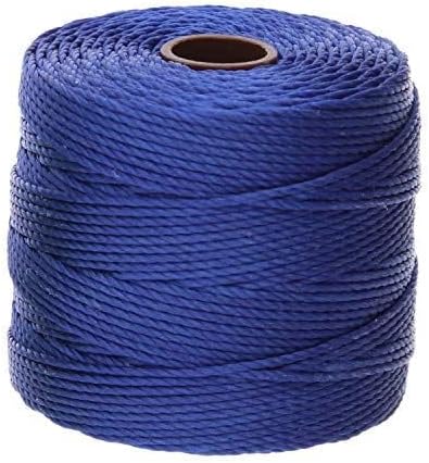 The Beadsmith S-Lon #18 Nylon Cord – Primary Mix – Tex210 Cord, 5mm Diameter, 4-Pack, 77 Yard Spools – for Stringing Beading Crochet, Micro-Macram...