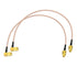 BINGFU SMA Female Bulkhead Mount to SMA Male Right Angle RG316 Antenna Extension Cable 12 inch 30cm 2-Pack Compatible with 4G LTE Router Cellular ...