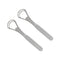 2PCS Tongue Cleaners Wide-head Double Blades Scrapers For Oral Care, Platinum Color...