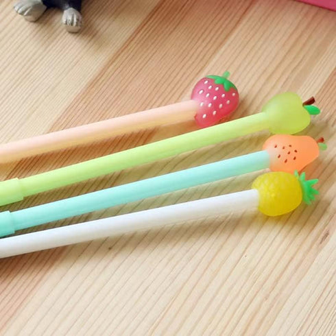 Cartoon Animal Pens Ink Pens Gel Pen Writing Pens Neutral Pens School Office Supplies Kids Gifts 0.5mm Ball Point cone Strawberry Pen Sydney Pen A...