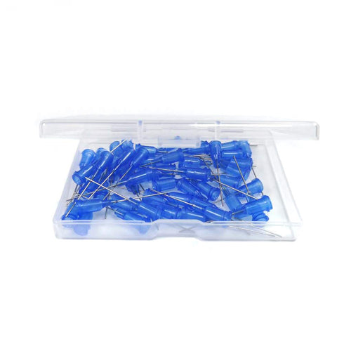 22 Ga 1 Inch Blunt Tip Dispensing Needle with Luer Lock, Precision Applicator (Blue,50 PCS)...