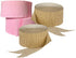 Pink and Dark Metallic Gold Crepe Paper Streamers; Made in USA...