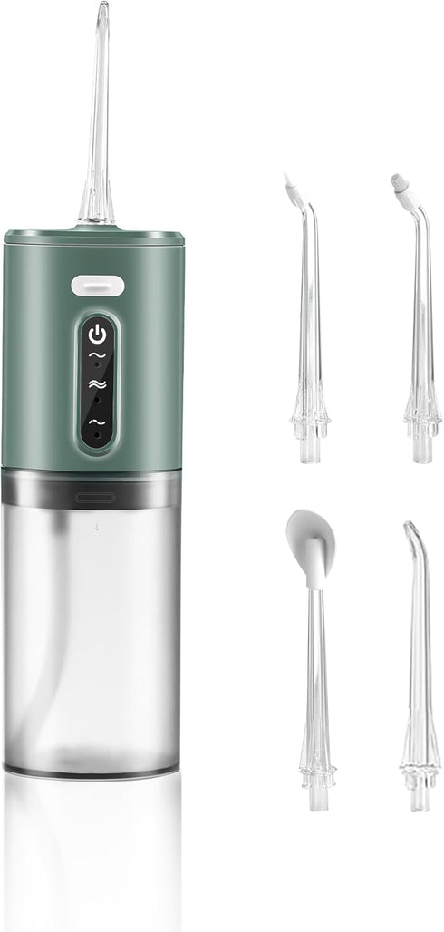 Water Dental Flosser Teeth Pick Portable Cordless Oral Irrigator 280ML Rechargeable IPX7 Waterproof Travel Long endurance Tooth and Gum Cleaning...