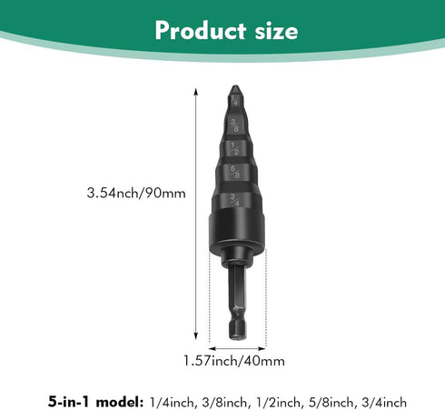 2pcs Copper Tube Expander, 5 in 1 Air Conditioner Swage Tube Expander, Swaging Drill Set, 1/4'', 3/8'', 1/2'', 5/8'', 3/4'' Copper Tubing Tool, fo...