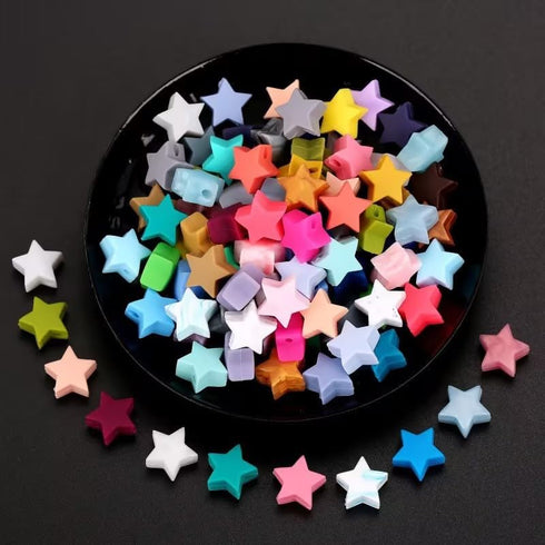 2Pcs Blue Star Knitting Needle Stoppers, Cute Knitting Silicone Stoppers, Needle Minder, Knitting Needle Point Protectors for Knitting Crochet Han...