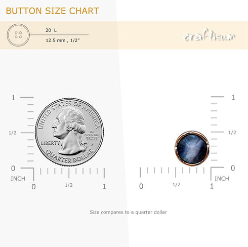 Resin Galaxy Electroplated PVC Base Sewing Shank Buttons 50 Pcs - 12.5mm, 1/2"...