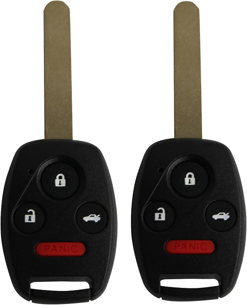 Keyless Entry Remote Control Uncut Car Ignition Key Fob Replacement for 2003 2004 2005 2006 2007 Honda Accord OUCG8D-380H-A 313.8 Mhz ID46 Chip (P...