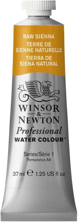 Winsor & Newton Professional Water Colour Paint, 1.25-oz Tube, Raw Sienna...