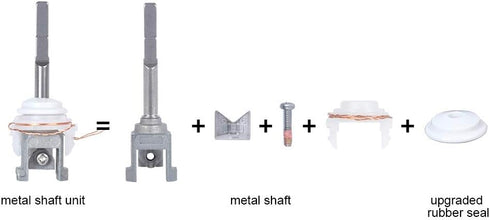 Electric Toothbrush Metal Shaft/Link Rod Parts/Vibrating Tip with Sensor Wire Compatible with Philips HX9900, HX6800, HX7500, HX751v, HX9690 Serie...