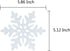 GOER 36 Pcs Snowflake Hanging Swirls for New Year Christmas Winter Party Decorations...
