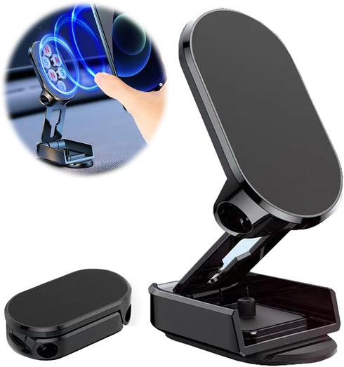 Car Phone Holde, Magnetic Phone Mount for Car, Car Phone Mount 360 ° Dashboard Phone Holder Compatible with Smartphones Such as iPhone,Xiaomi,Redm...